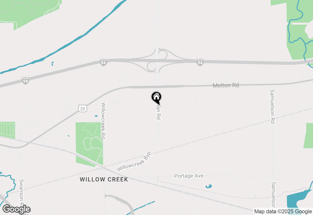 Map of 1936 Crisman Road, Portage, IN 46368