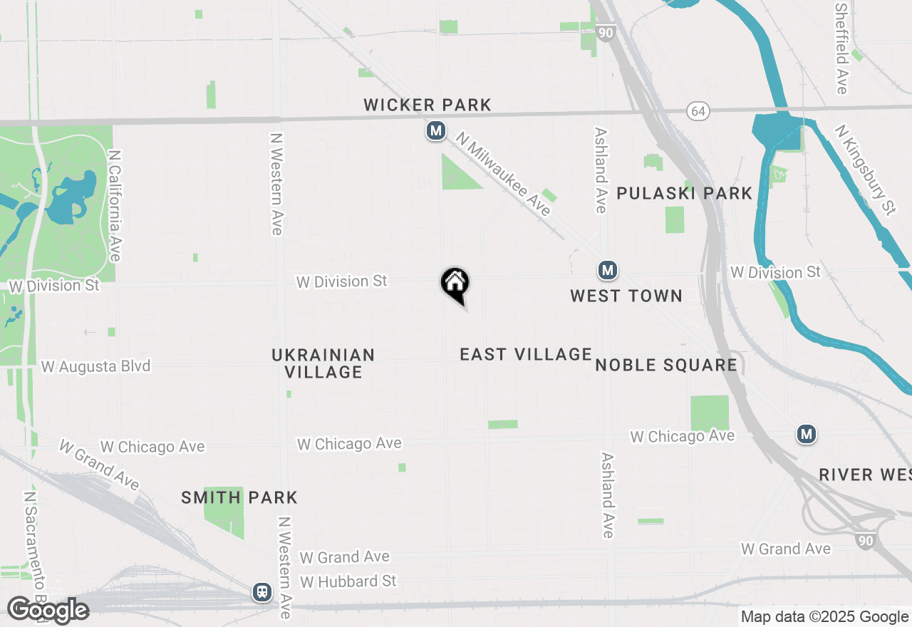 Map of 1944 W Thomas Street #3, Chicago, IL 60622