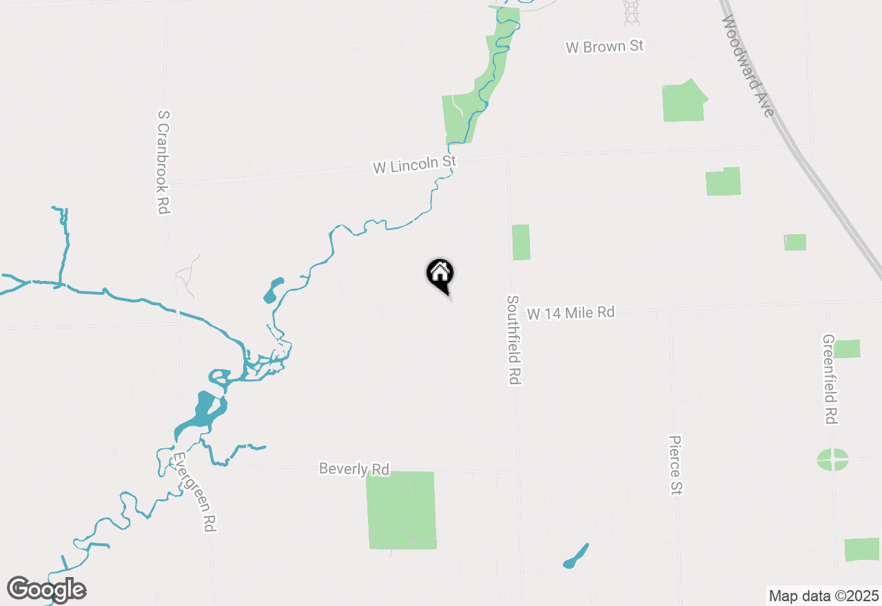 Map of 1897 Norfolk Street, Birmingham, MI 48009