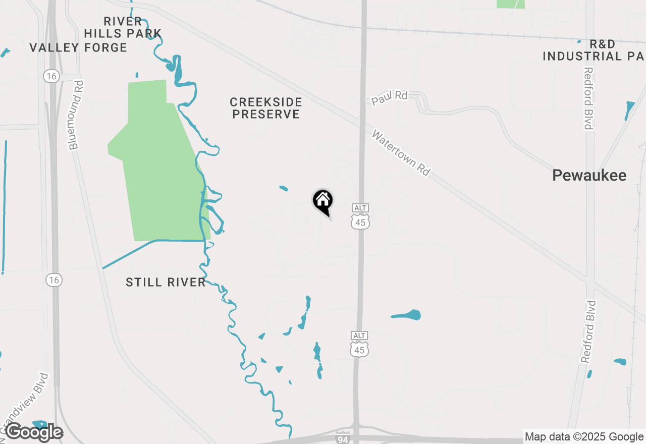 Map of W240N2340 E Parkway Meadow Cir #A, Pewaukee, WI 53072