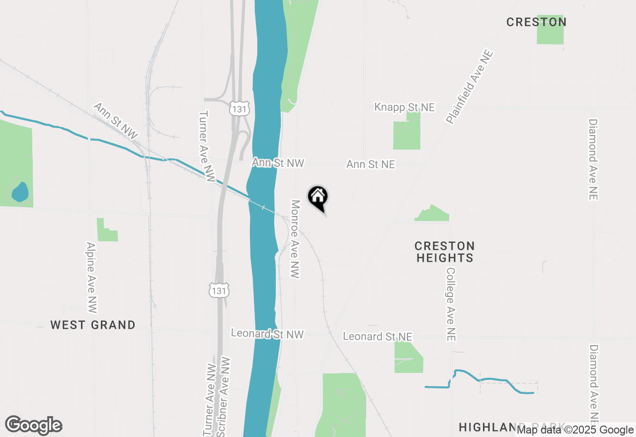 Map of 5 Sweet Street Ne, Grand Rapids, MI 49505