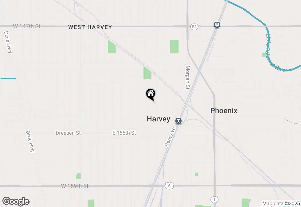 Map of 15240 Turlington Avenue, Harvey, IL 60426