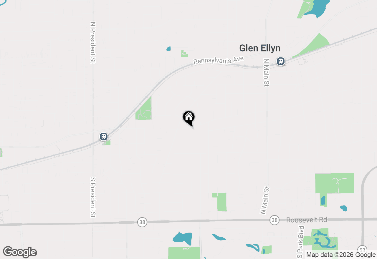 Map of 285 Hill Avenue #1, Glen Ellyn, IL 60137
