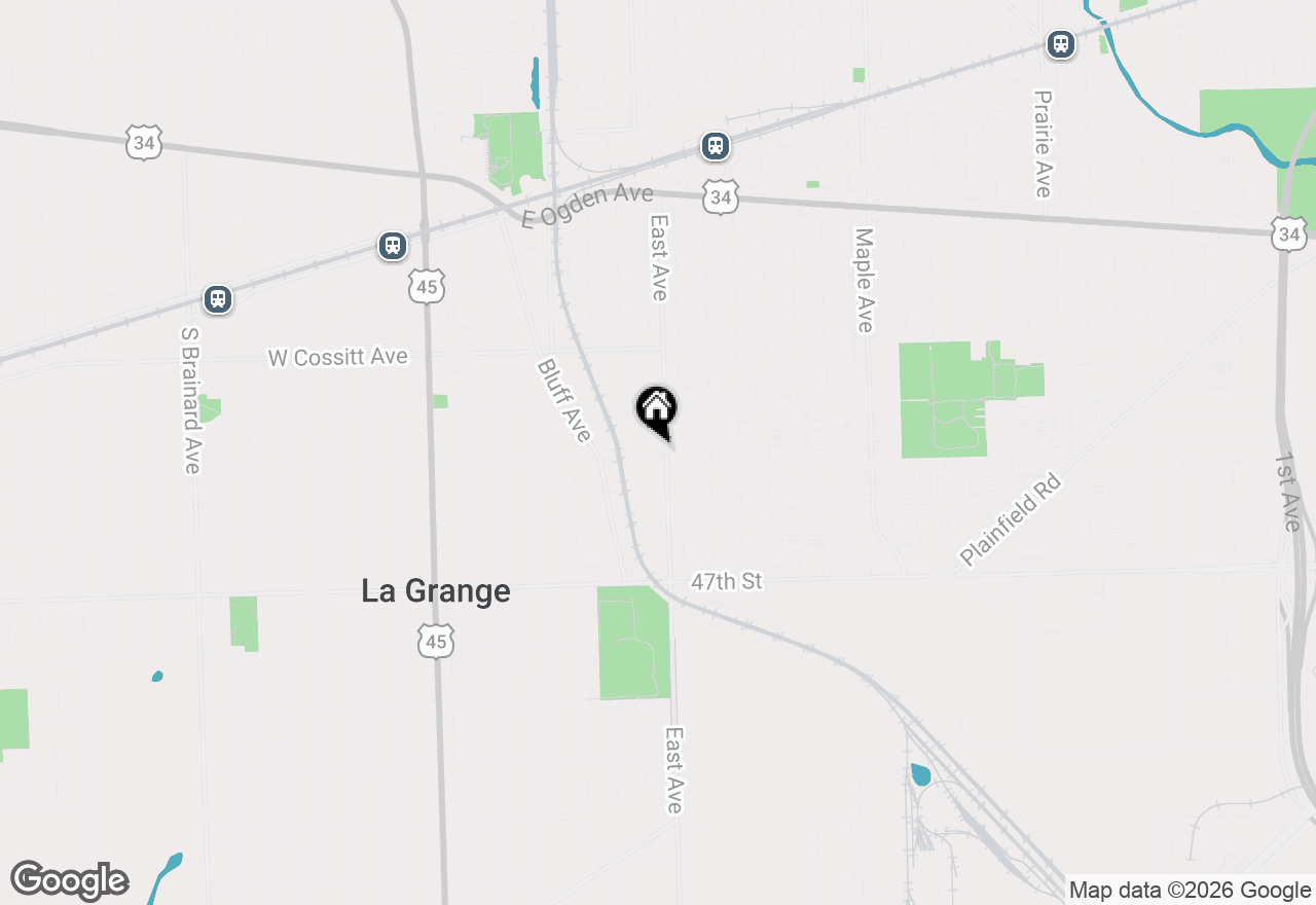 Map of 721 E Maple Avenue, La Grange, IL 60525