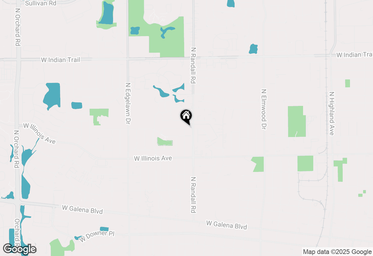 Map of 831 N Glenwood Place, Aurora, IL 60506