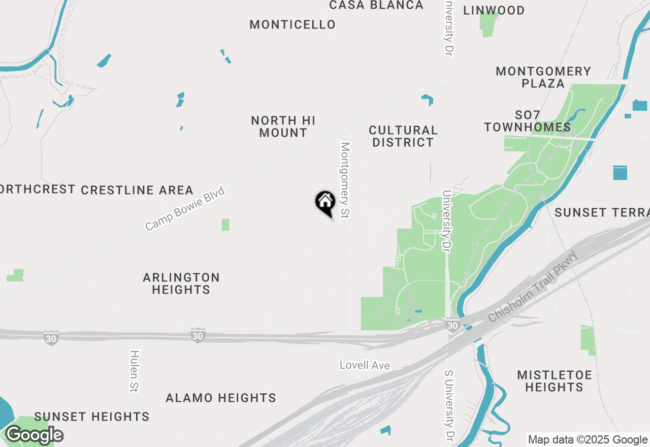 Map of 3636 Dexter Avenue #3638, Fort Worth, TX 76107