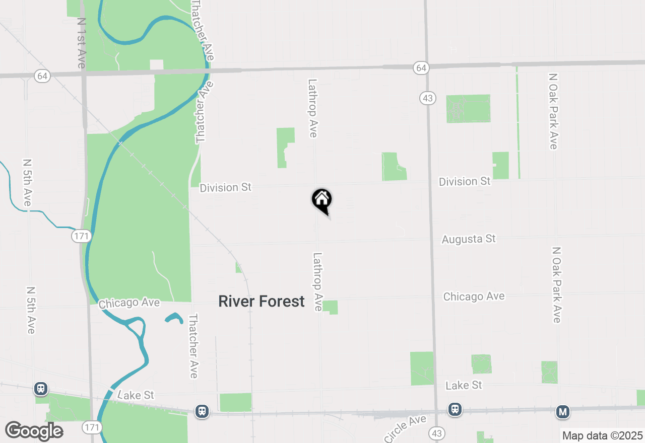 Map of 1039 Lathrop Avenue, River Forest, IL 60305
