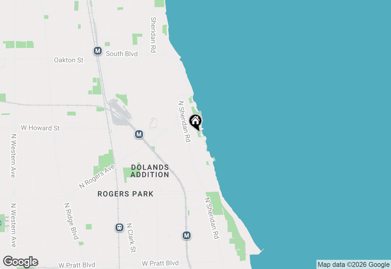 Map of 7518 N Eastlake Terrace #1, Chicago, IL 60626