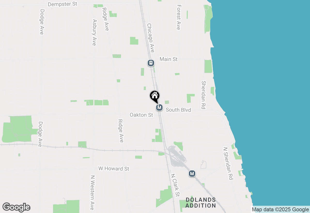 Map of 600 South Boulevard #A, Evanston, IL 60202