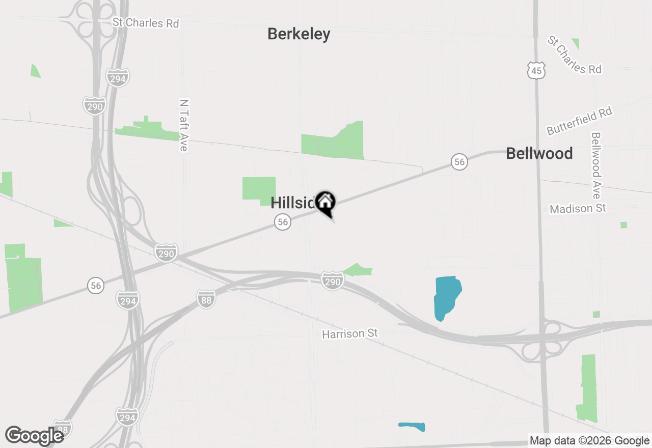 Map of 341 Iroquois Road, Hillside, IL 60162