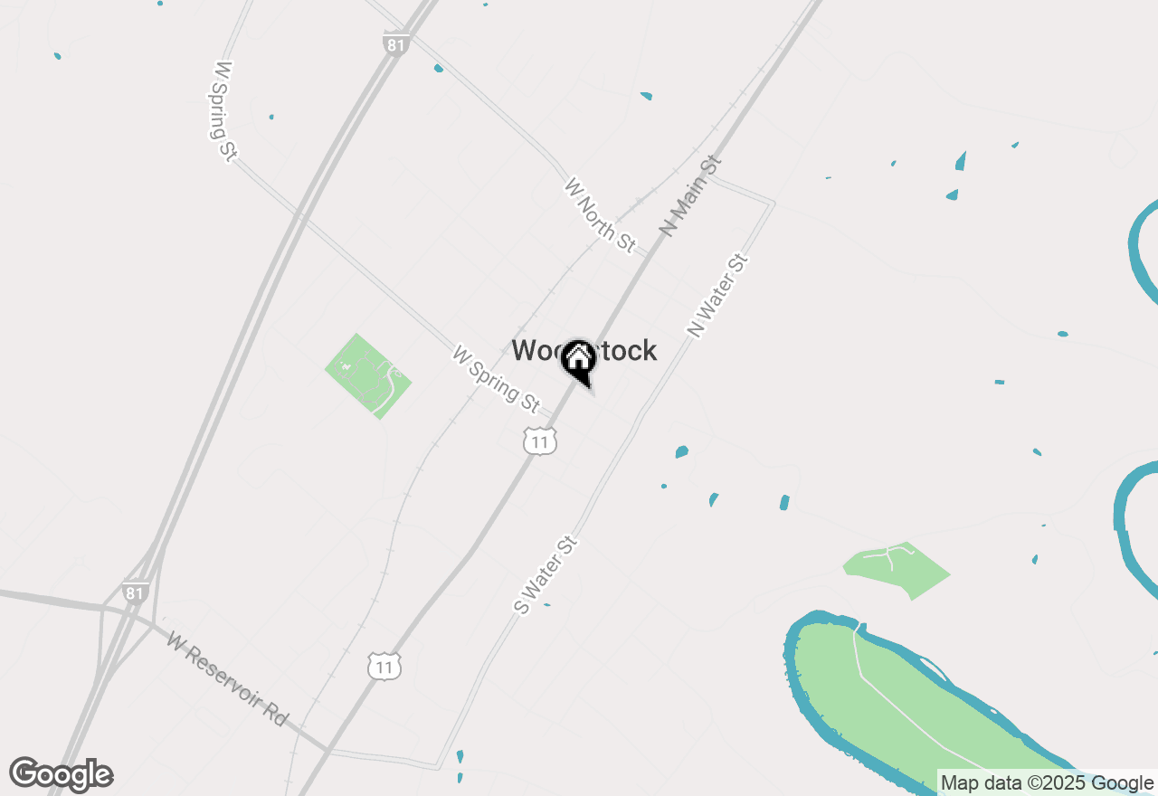 Map of 110 E High Street, Woodstock, VA 22664