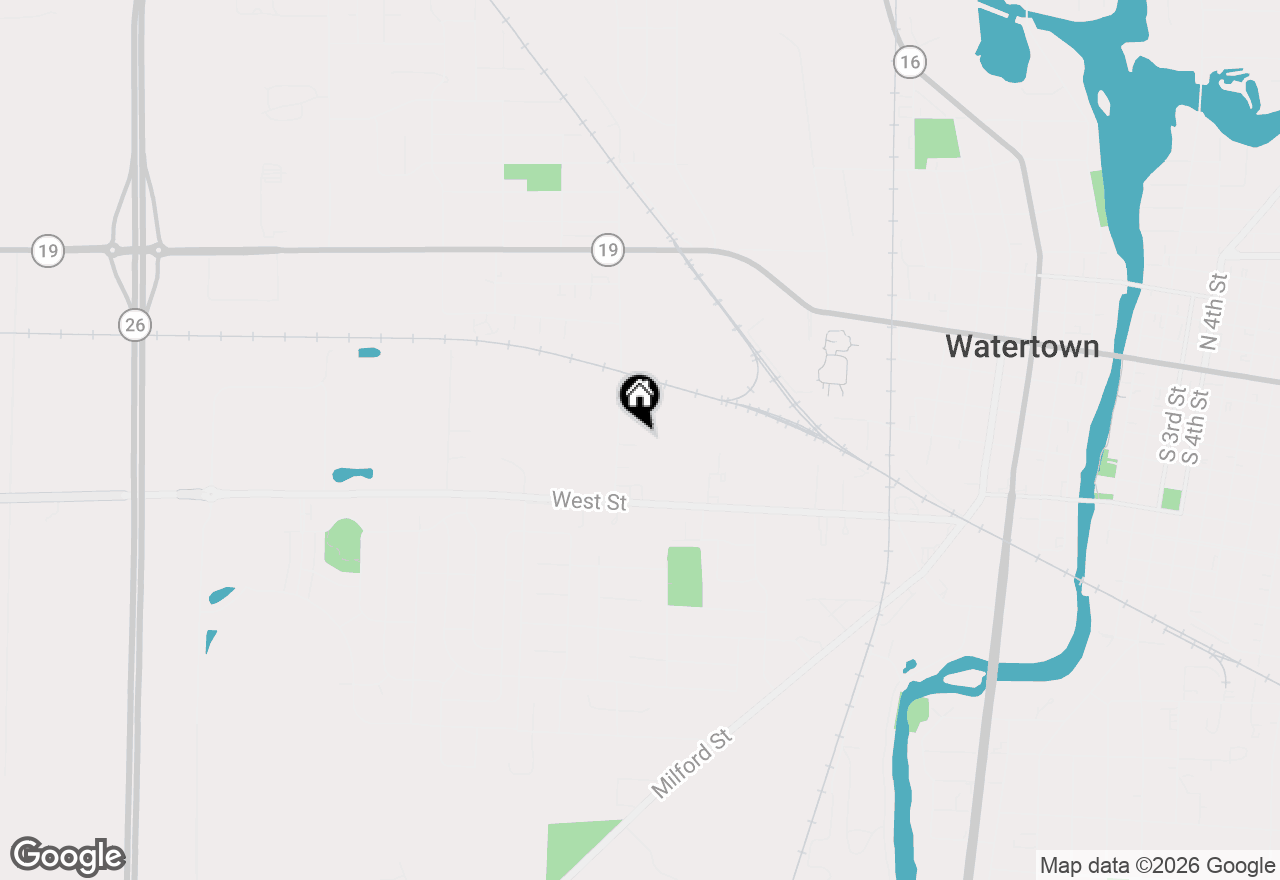 Map of 411 Dayton St, Watertown, WI 53094