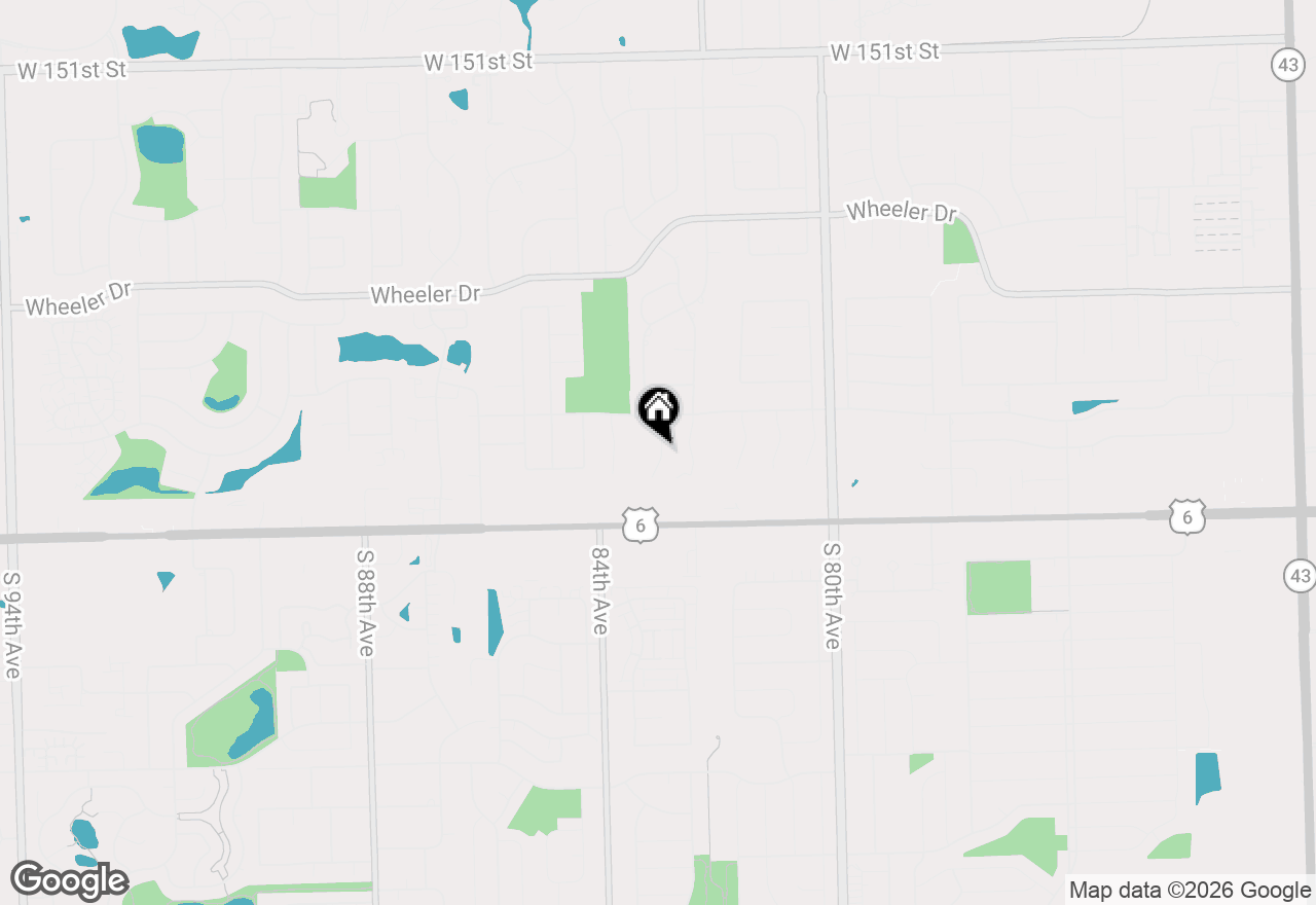 Map of 15703 Old Orchard Court #1S, Orland Park, IL 60462