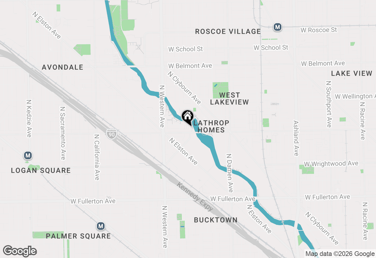 Map of 2811 N Bell Avenue #501, Chicago, IL 60618