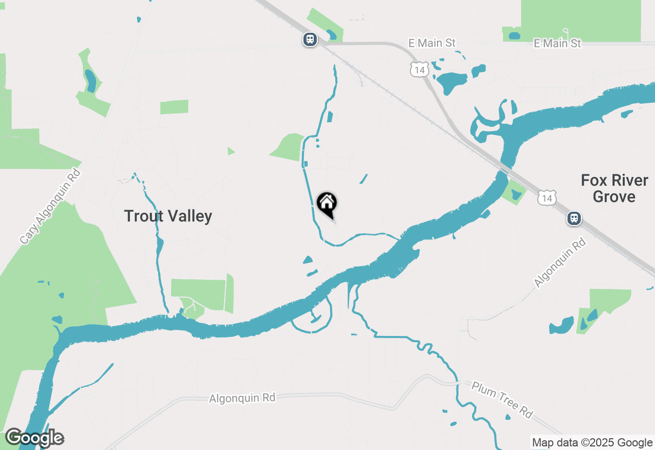 Map of 623 Cary Woods Circle, Cary, IL 60013