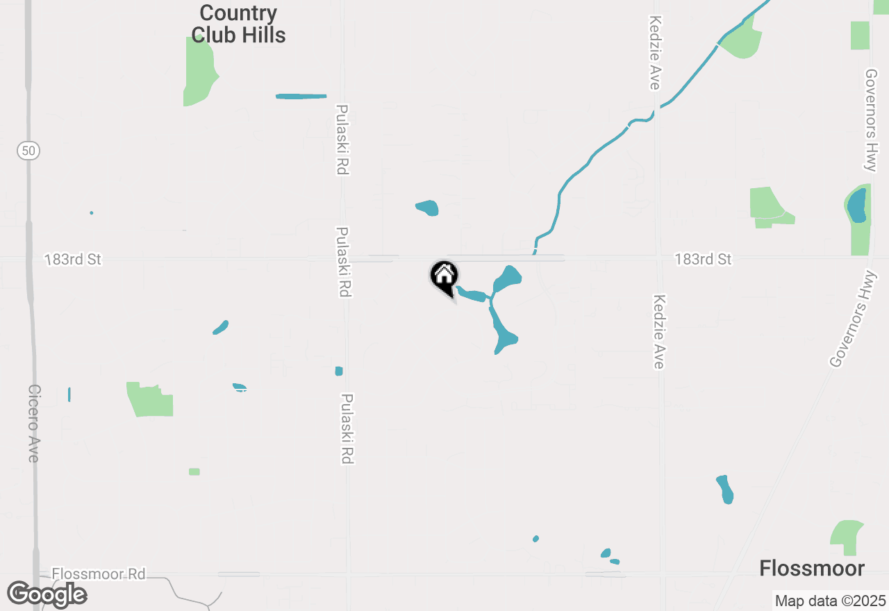 Map of 3608 Edgewater Drive, Hazel Crest, IL 60429