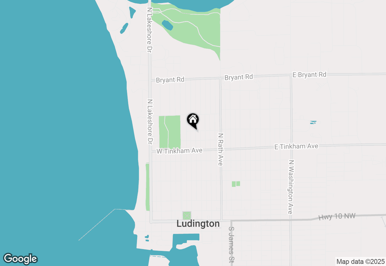 Map of 709 St. Paul Street, Ludington, MI 49431