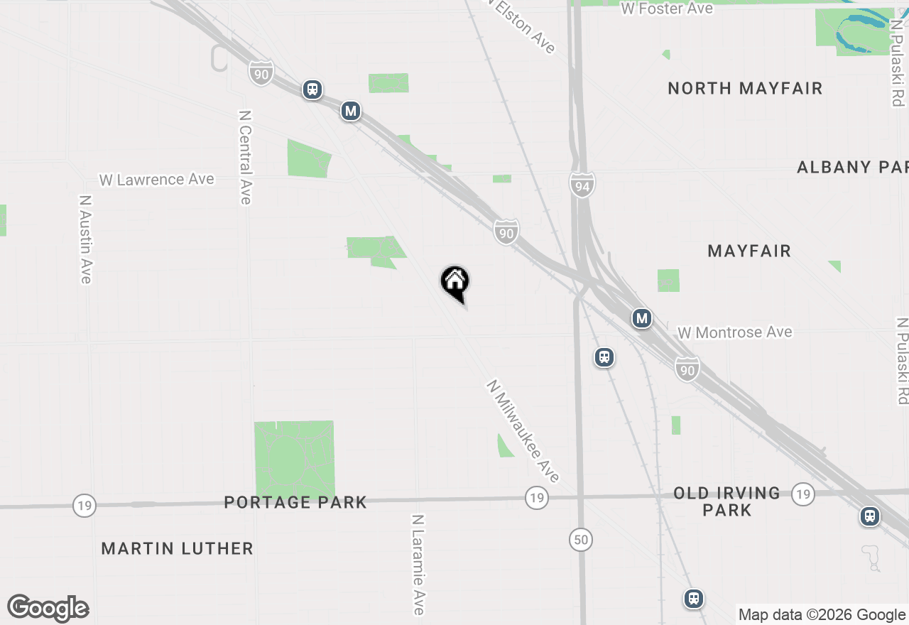 Map of 5062 W Agatite Avenue #G, Chicago, IL 60630