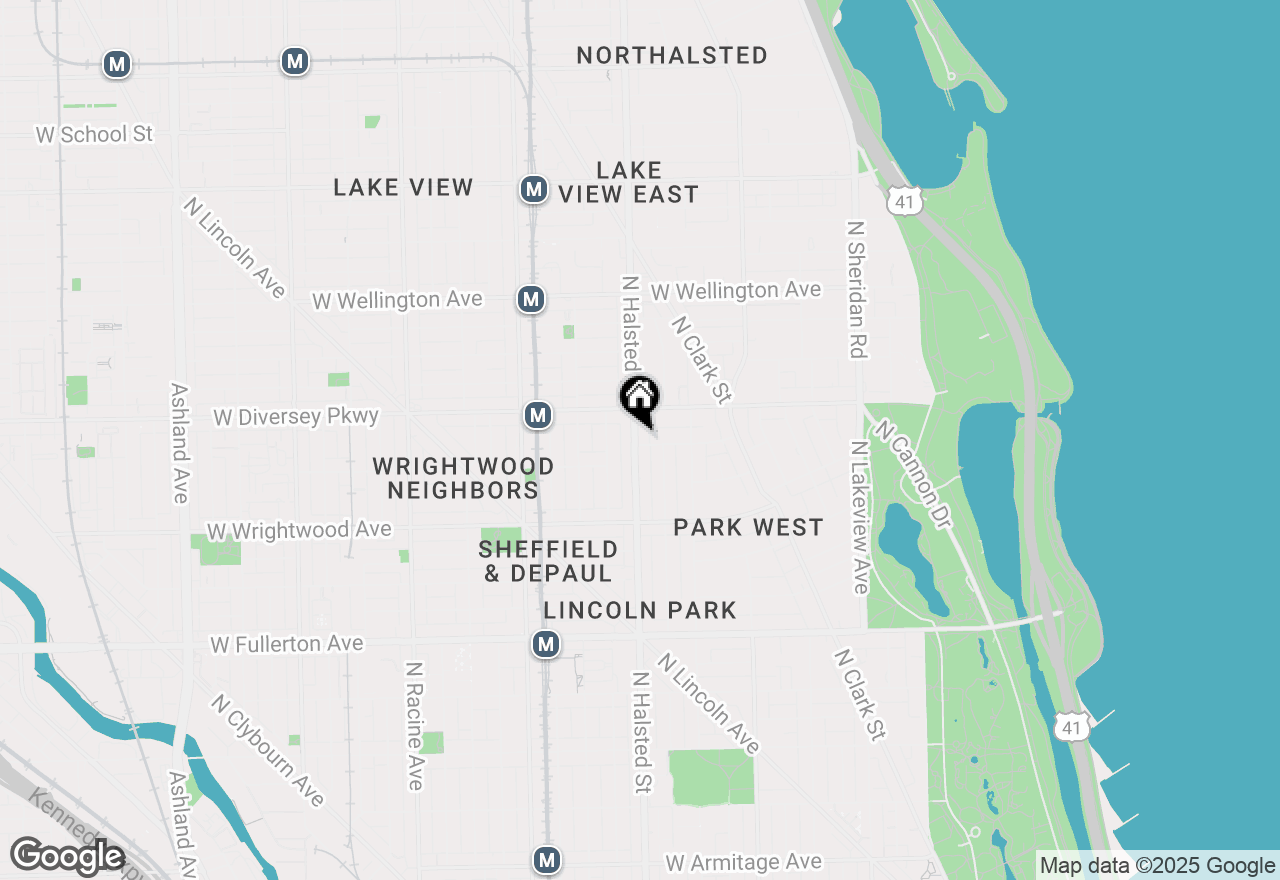 Map of 2703 N Halsted Street #2, Chicago, IL 60614