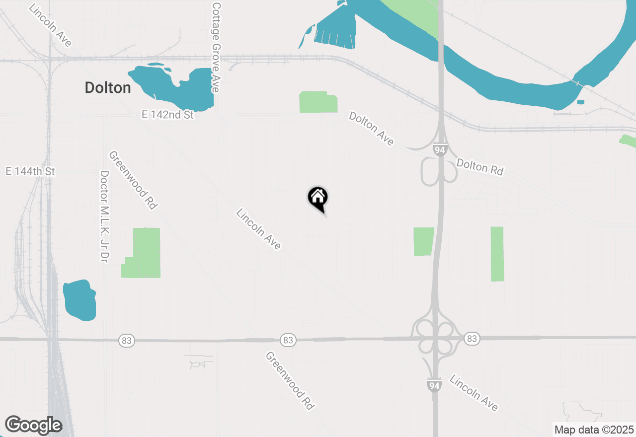 Map of 14535 University Avenue, Dolton, IL 60419