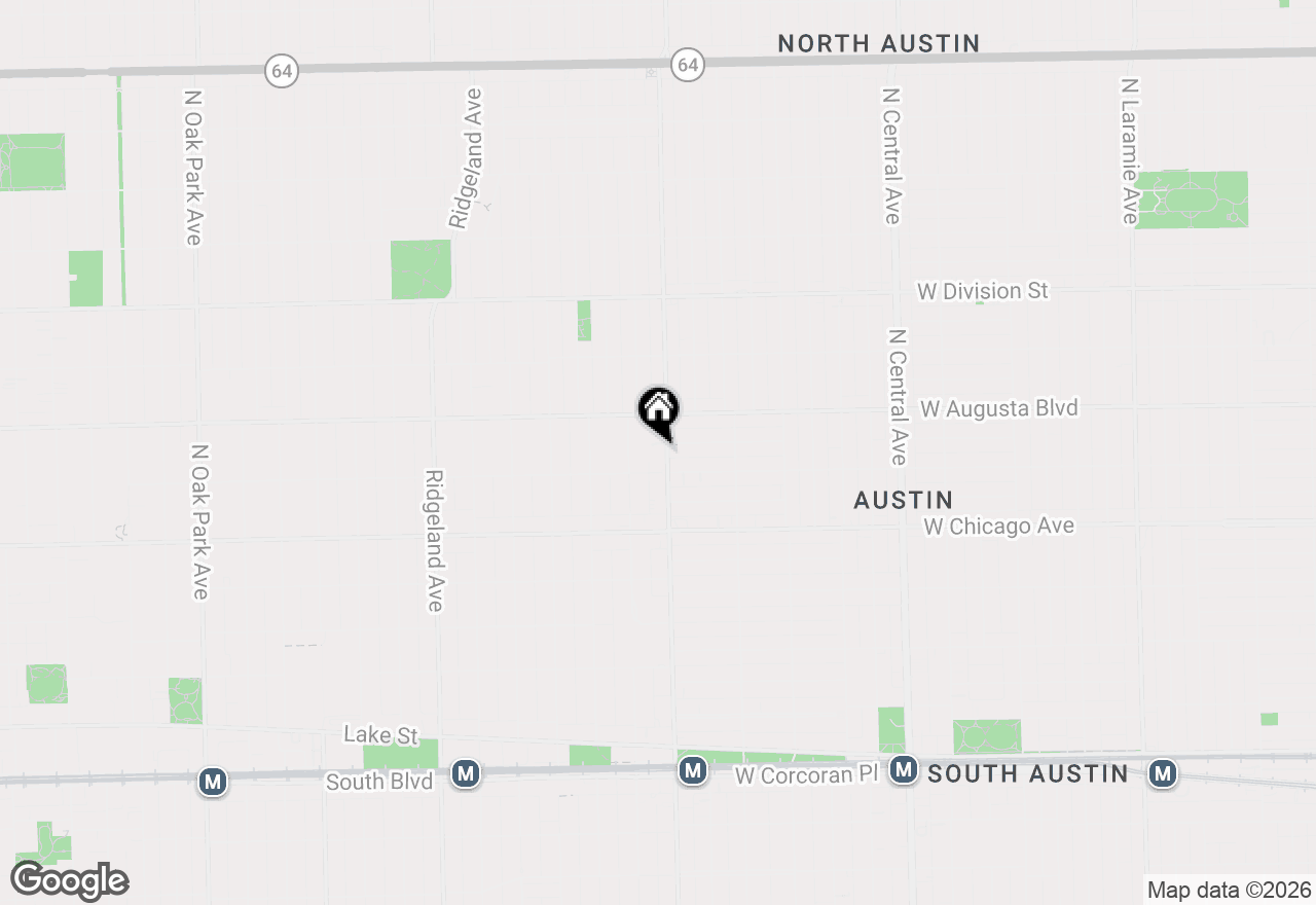 Map of 914 N Austin Boulevard #B4, Oak Park, IL 60302