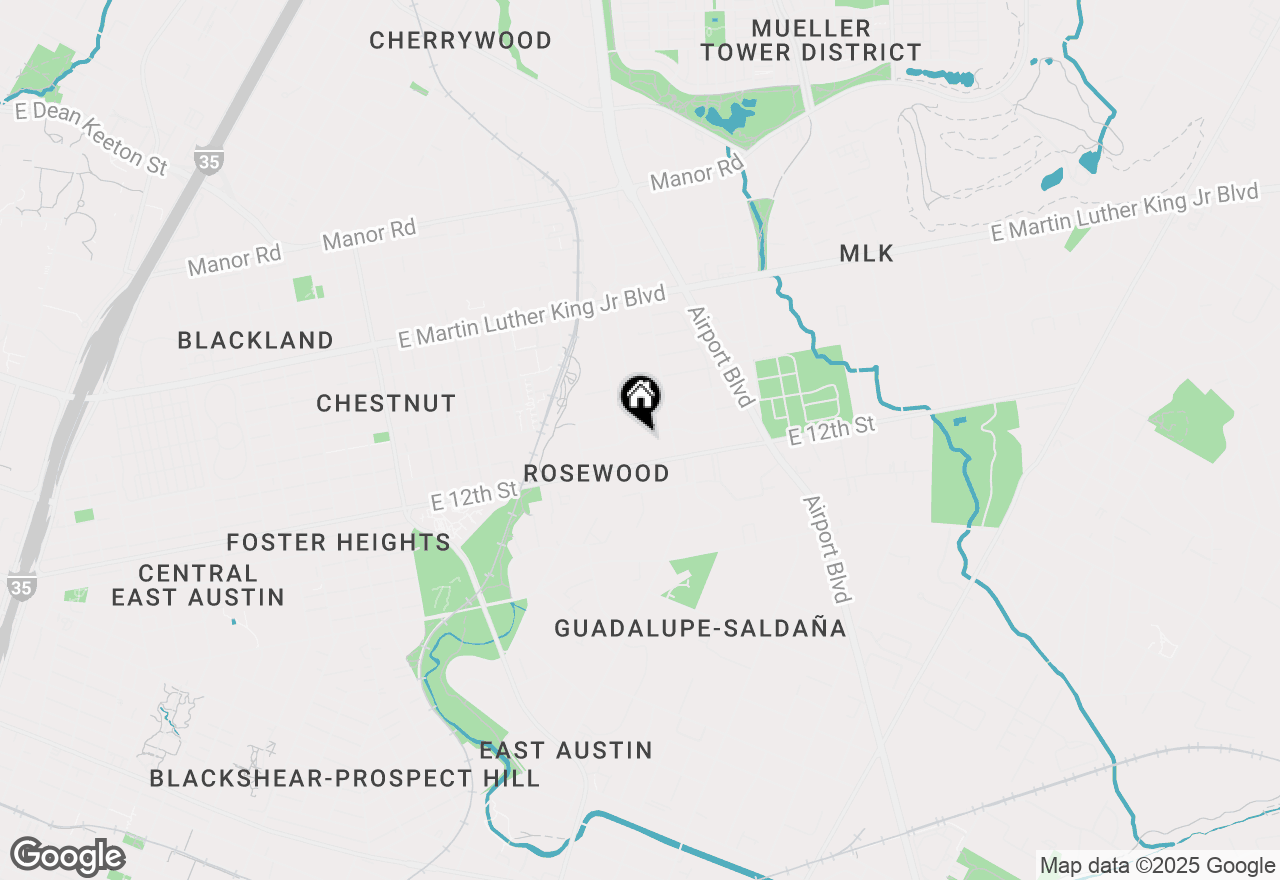 Map of 2931 E 13th St #B, Austin, TX 78702