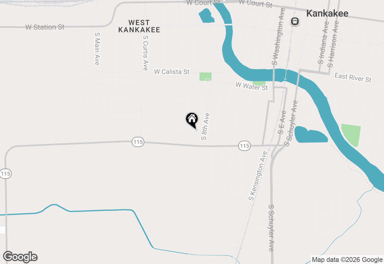 Map of 906 W Walnut Street, Kankakee, IL 60901