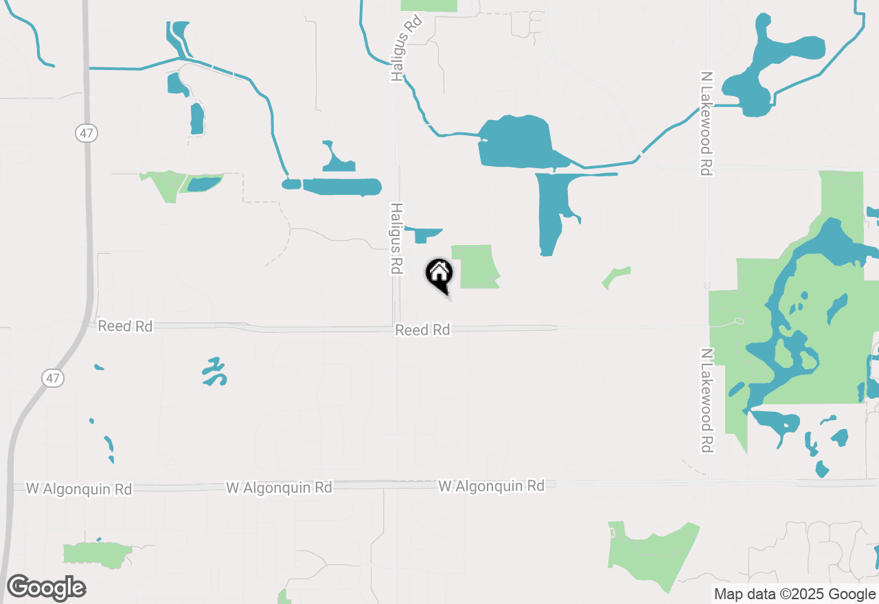 Map of 10024 Thornton Way, Huntley, IL 60142