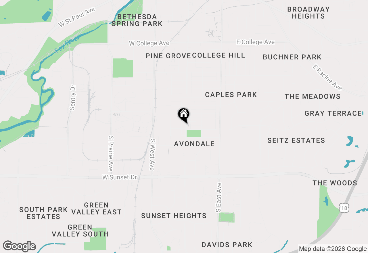 Map of 916 S Grand Ave, Waukesha, WI 53186