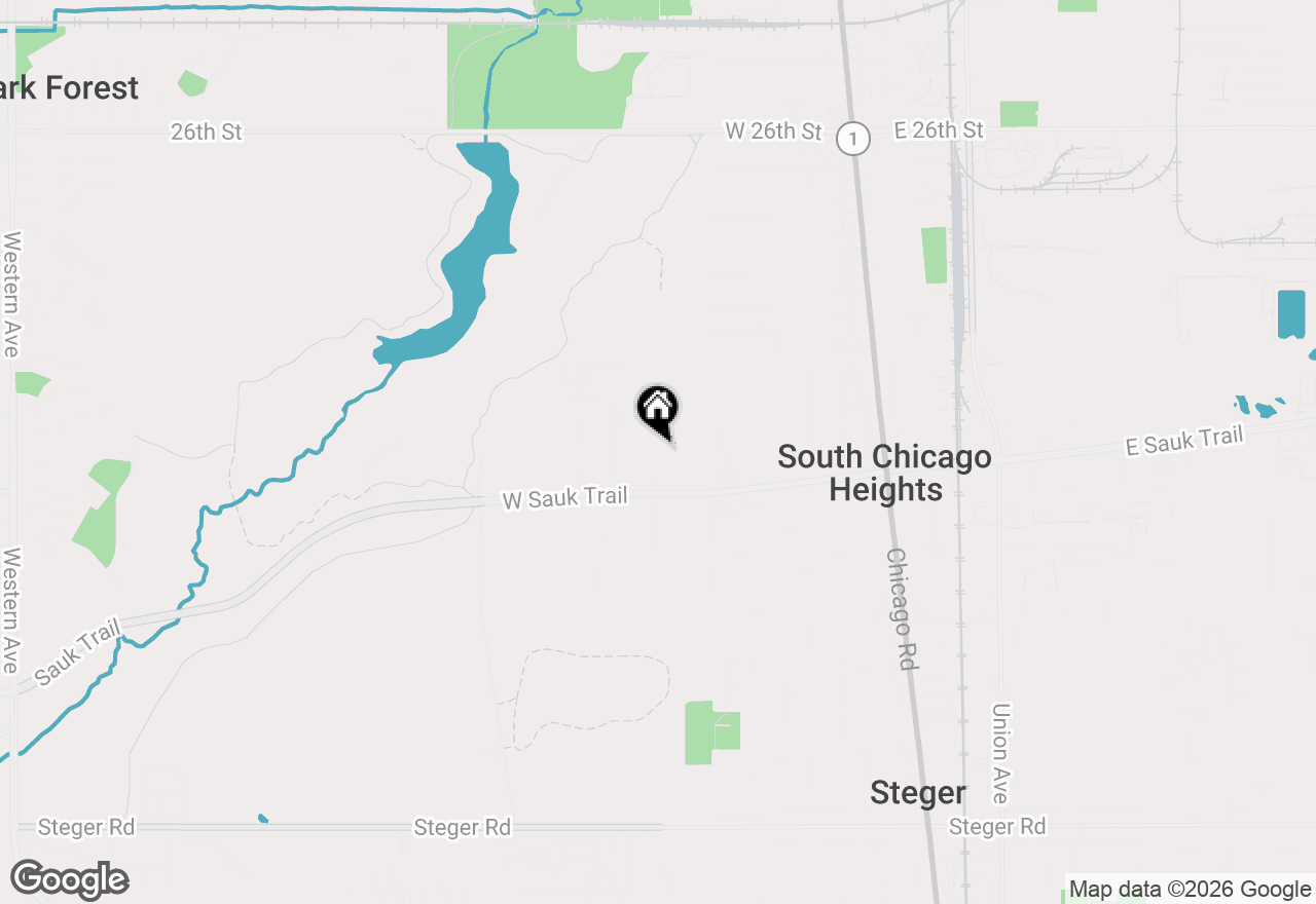 Map of 256 Maple Avenue, South Chicago Heights, IL 60411