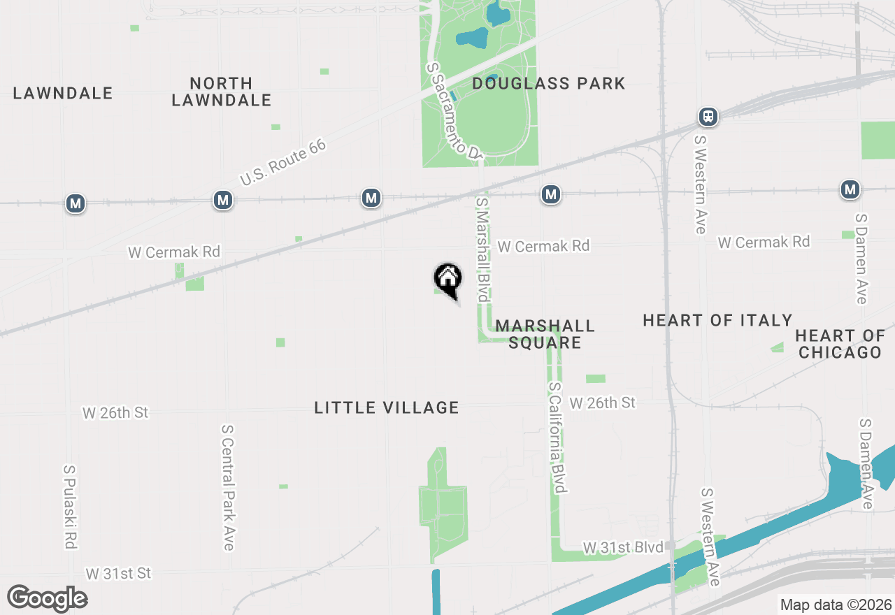 Map of 2333 S Whipple Street, Chicago, IL 60623