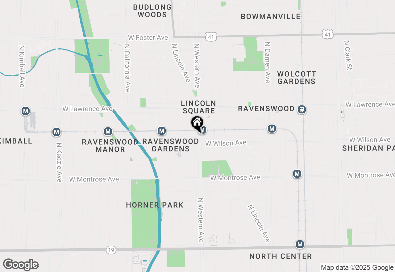 Map of 2407 W Eastwood Avenue #206, Chicago, IL 60625