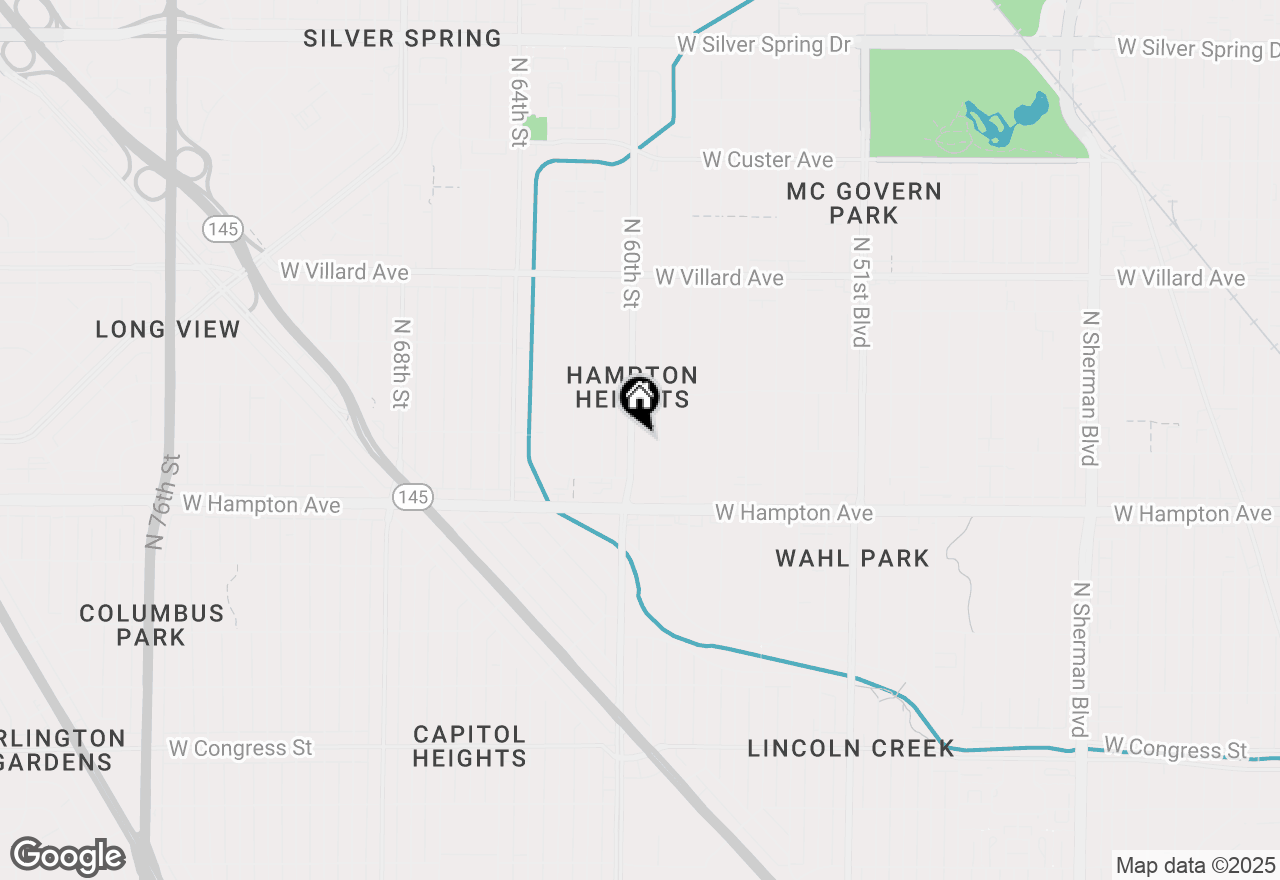 Map of 4908 N 60th St #4908A, Milwaukee, WI 53218