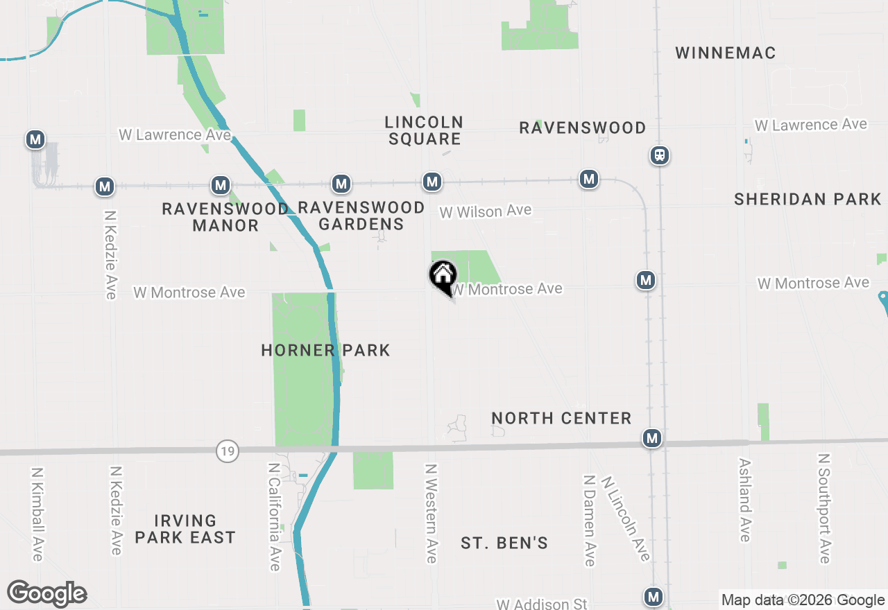 Map of 4336 N Claremont Avenue, Chicago, IL 60618