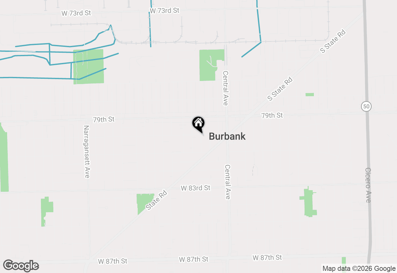 Map of 5735 W 80th Street, Burbank, IL 60459