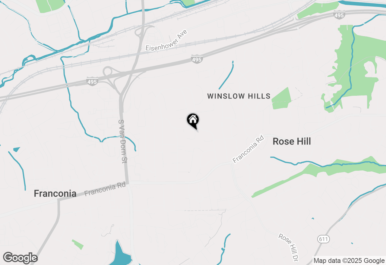 Map of 5405 Brookland Road, Alexandria, VA 22310