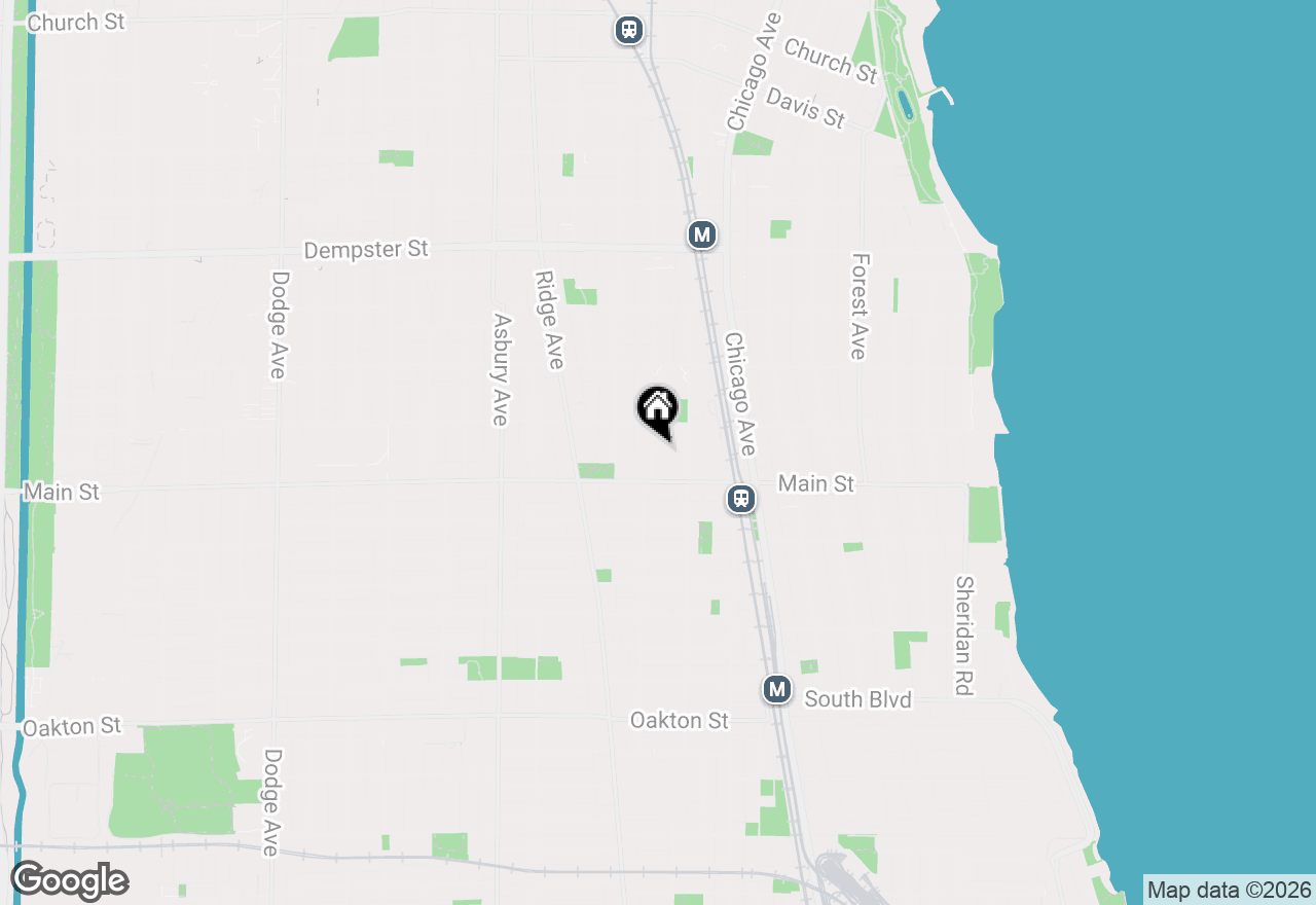 Map of 925 Elmwood Avenue, Evanston, IL 60202