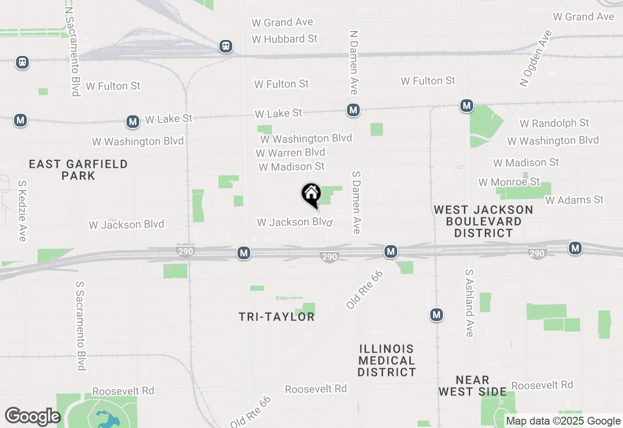 Map of 218 S Hamilton Avenue #2S, Chicago, IL 60612