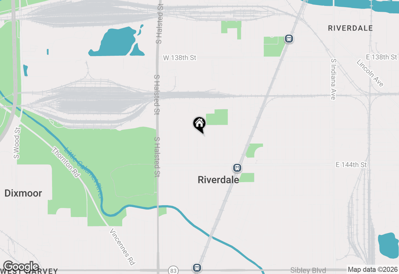 Map of 14214 S Parnell Avenue, Riverdale, IL 60827