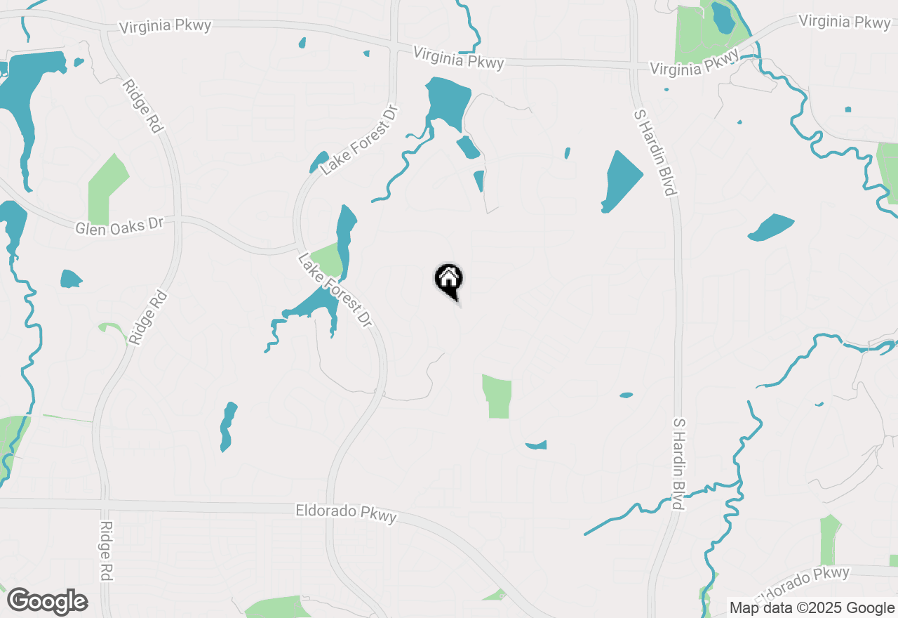 Map of 930 Hills Creek Drive, Mckinney, TX 75072