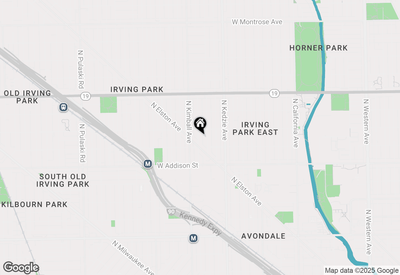 Map of 3733 N Christiana Avenue #2, Chicago, IL 60618