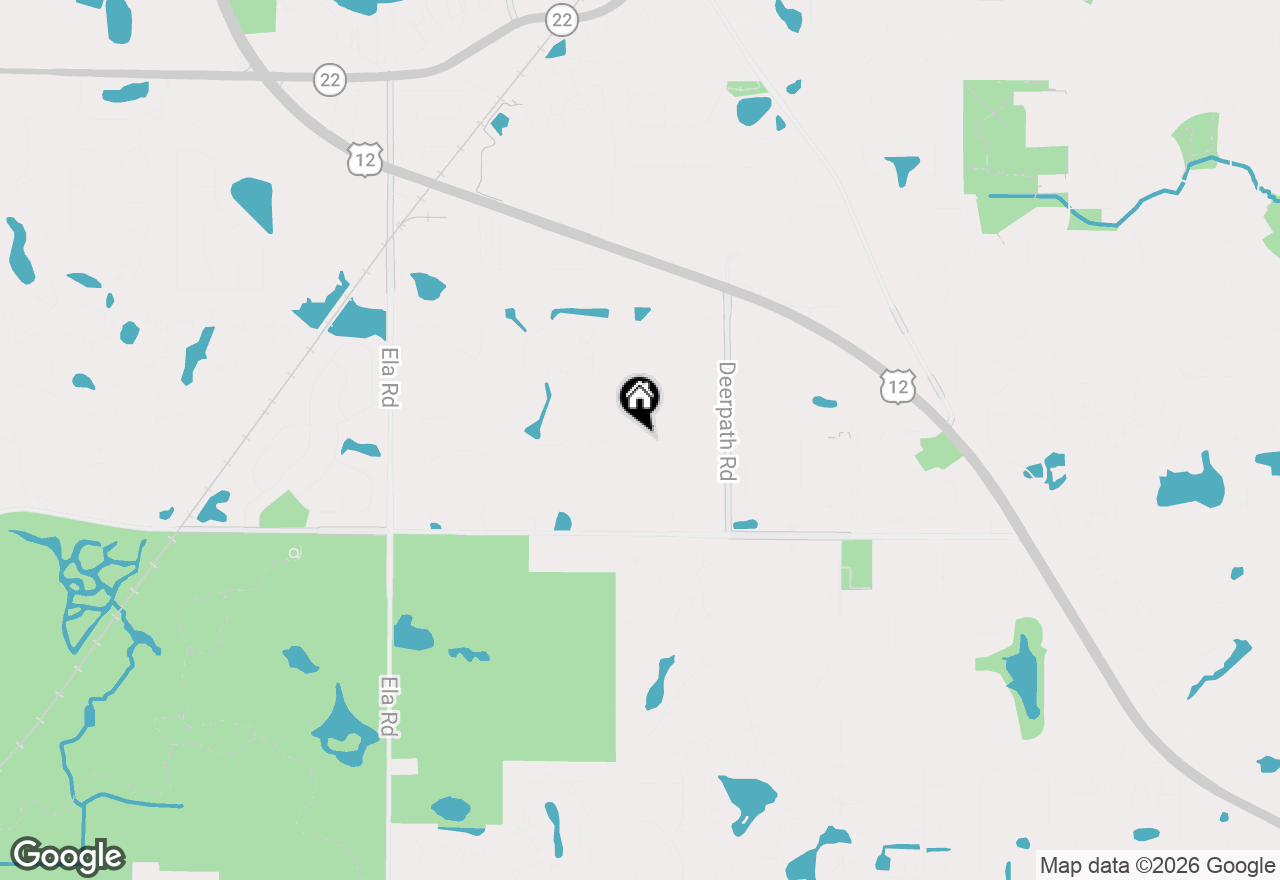 Map of 1281 Tracie Drive, Lake Zurich, IL 60047