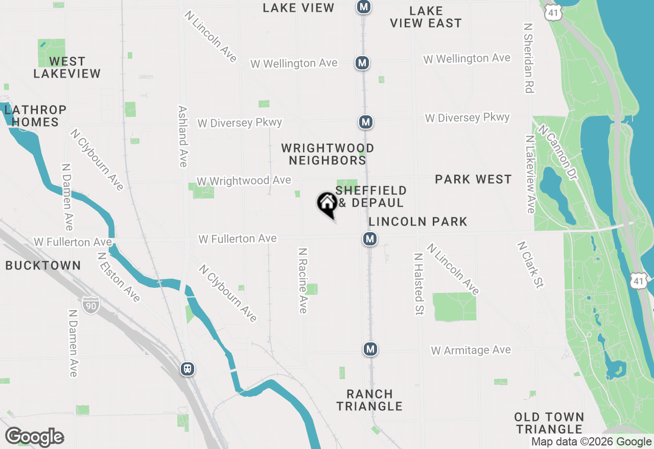 Map of 2422 N Seminary Avenue, Chicago, IL 60614