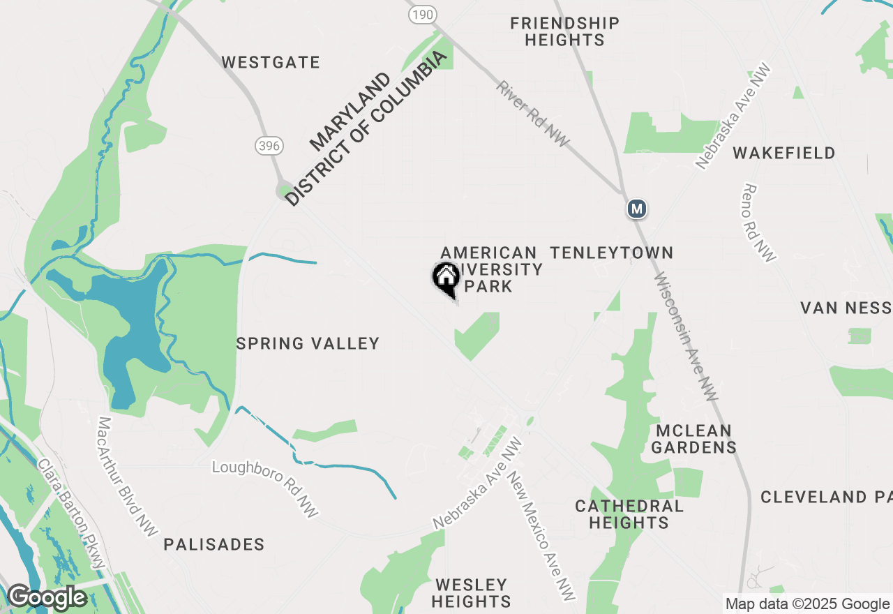 Map of 4607 Van Ness Street Nw, Washington, DC 20016