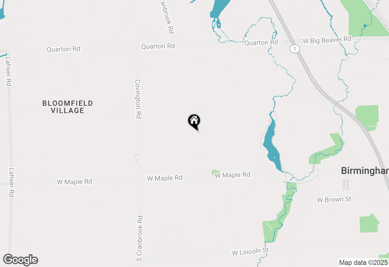 Map of 595 Kimberly Street, Birmingham, MI 48009