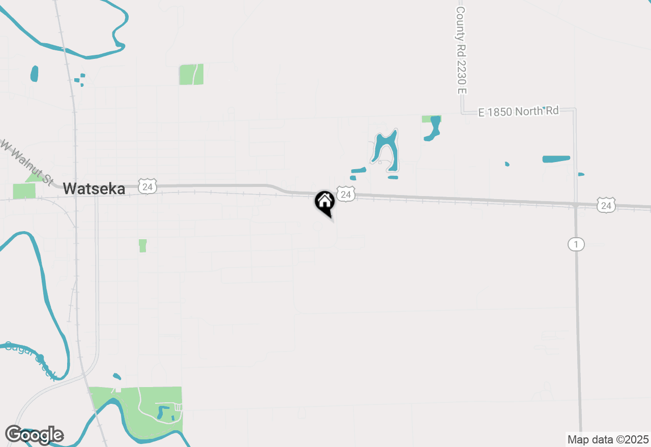 Map of 110 S Loveridge Lane, Watseka, IL 60970