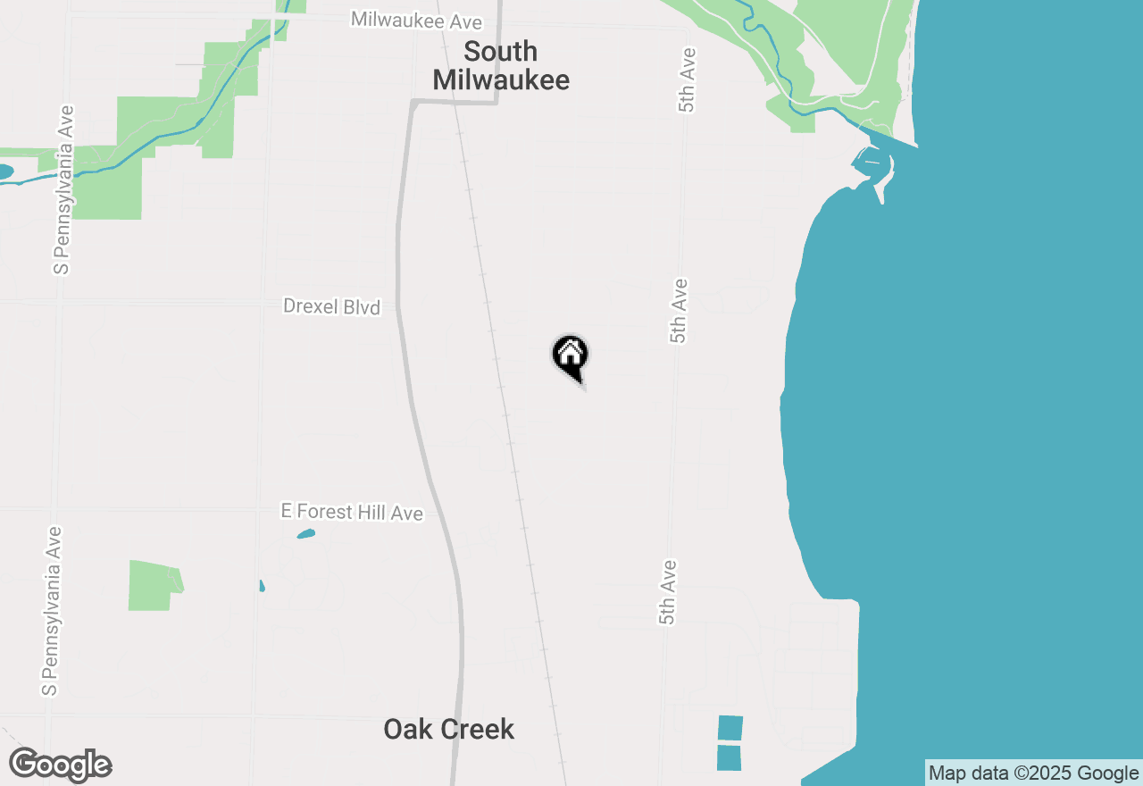 Map of 729 Columbia Ave, South Milwaukee, WI 53172