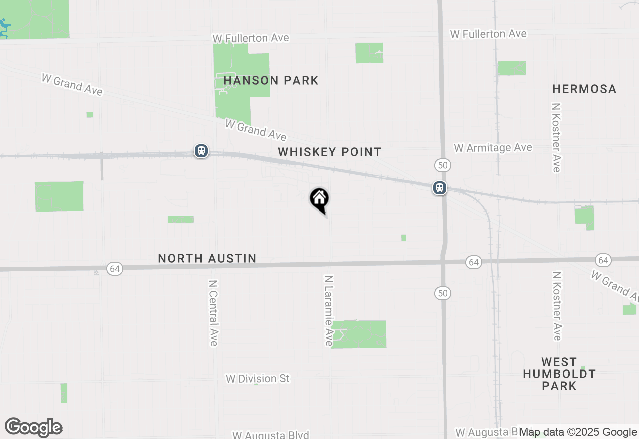 Map of 1735 N Latrobe Avenue, Chicago, IL 60639