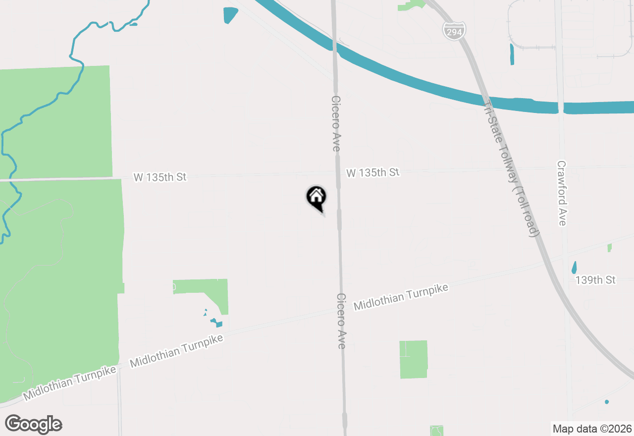 Map of 13635 Lamon Avenue #A17, Crestwood, IL 60418