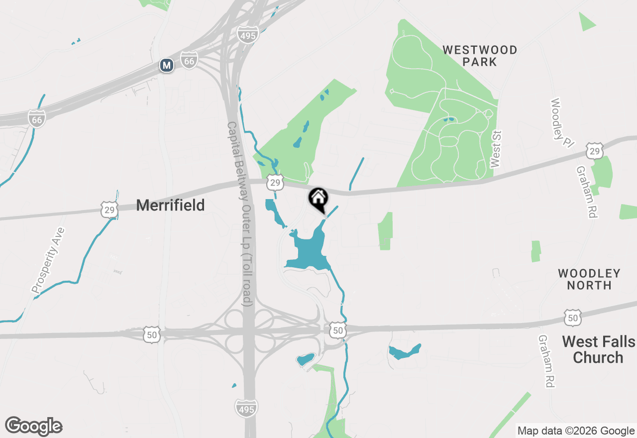 Map of 2844 Yarling Court, Falls Church, VA 22042